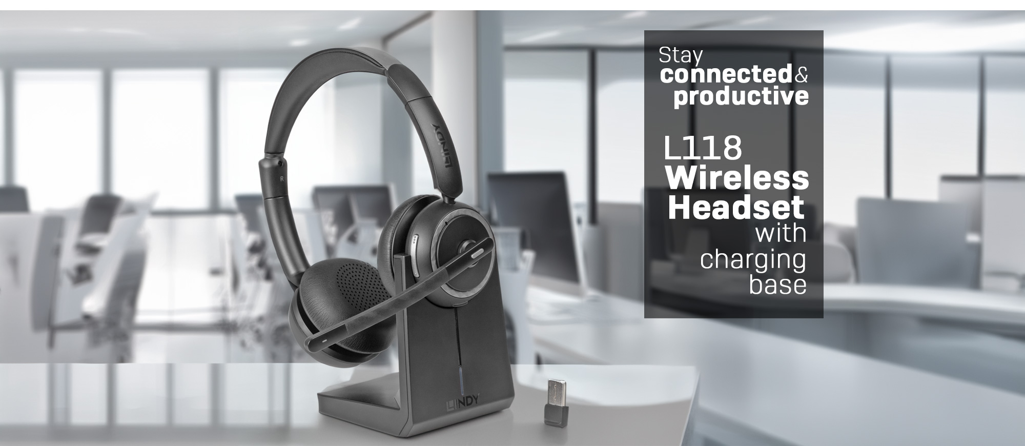 Lindy L118 Wireless Office Headset