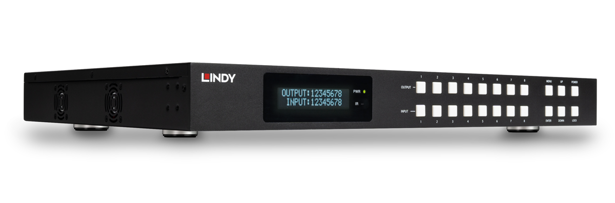 Lindy 8x8 HDMI® 4K60 Seamless Multi-View Matrix