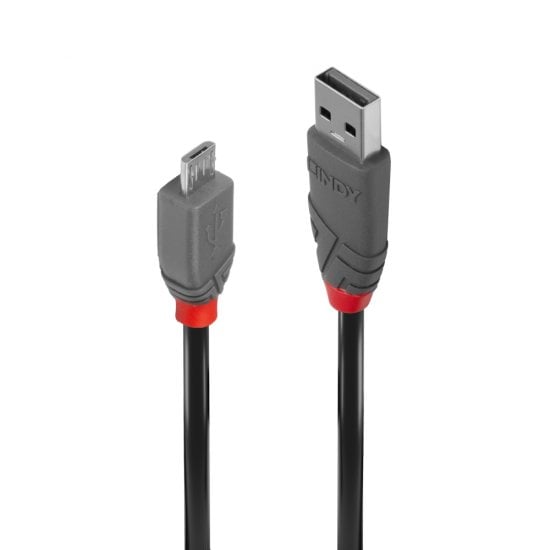 0.2m USB 2.0 Type A to Micro-B Cable, Anthra Line