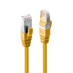 0.3m CAT6a S/FTP LS0H Snagless Gigabit Ethernet Cable, Yellow