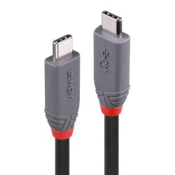 0.8m USB4 USB-C to C Cable, 40Gbps, 8K60, 100W PD, Anthra Line