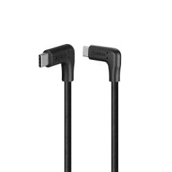 1.5m USB 3.2 Right-Angled USB-C to Right-Angled USB-C Cable, 10Gbps, 4K60, 60W PD
