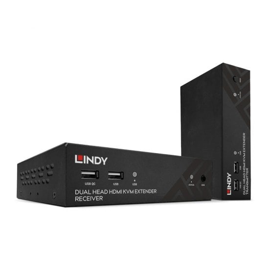 100m Cat.6 Dual Head HDMI, USB & RS-232 Extender