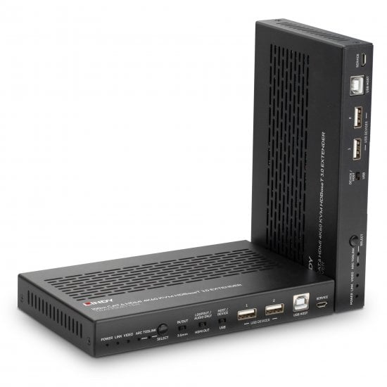 100m Cat.6A HDMI 4K60, Audio, IR & RS-232 HDBaseT 3.0 KVM Extender