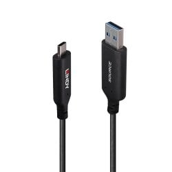 10m USB 3.2 5Gbps Type A to C Fibre Optic Hybrid Cable