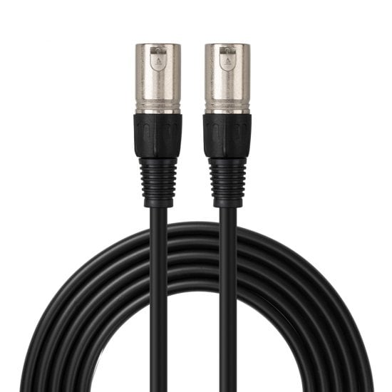 10m XLR Male to XLR Male Audio Cable, Black