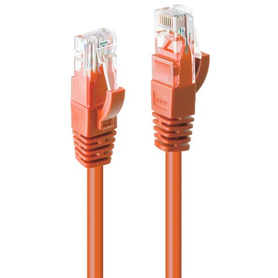 1m Cat.6 U/UTP Ethernet Cable, Orange