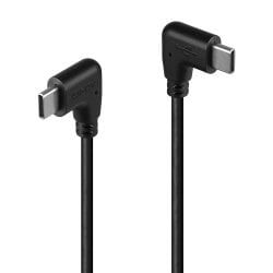 1m USB 2.0 Right-Angled USB-C to Right-Angled USB-C Cable, 480Mbps, 60W PD