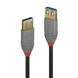 1m USB 3.2 Type A Extension Cable, 5Gbps, Anthra Line