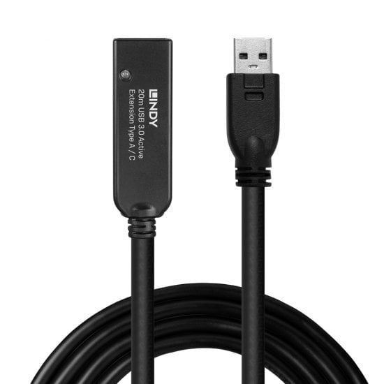 20m USB 3.2 Gen 1 USB-A to USB-C Active Extension