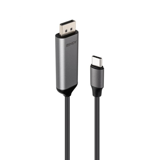 2m Bi-Directional USB Type C To DisplayPort 8K60Hz Cable