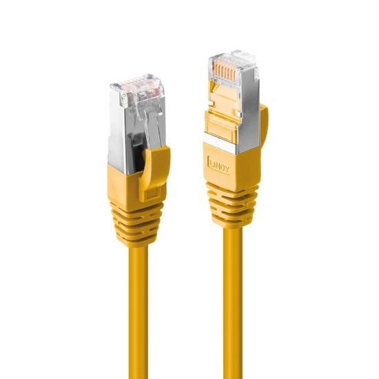 2m CAT6a S/FTP LS0H Snagless Gigabit Ethernet Cable, Yellow