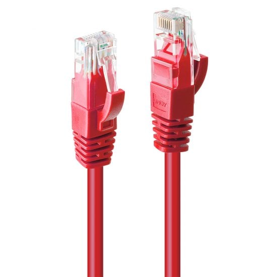 30m Cat.6 U/UTP Ethernet Cable, Red