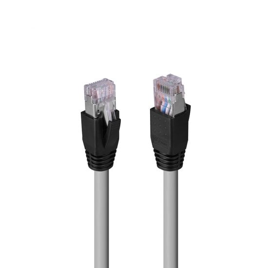 50m Cat.6A U/FTP LSZH Solid Core Ethernet Cable, Grey