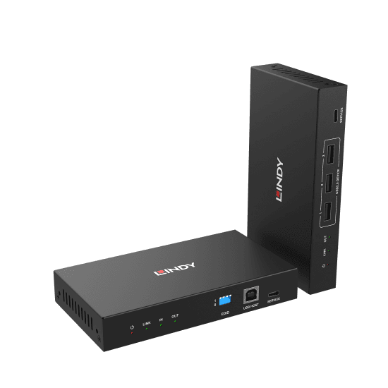 5km Fibre Optic HDMI 4K60 KVM USB 2.0, RS-232 & IR Extender