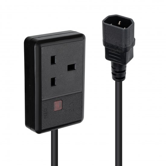 5m C14 Plug to UK 3-Pin Socket Power Cable