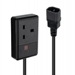 5m C14 Plug to UK 3-Pin Socket Power Cable