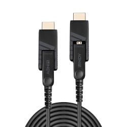 60m Fibre Optic Hybrid Micro-HDMI 8K60 LSZH Cable with Detachable HDMI Connectors
