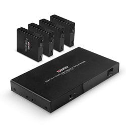70m Cat.6 4 Port HDMI 4K60 & IR Splitter Extender