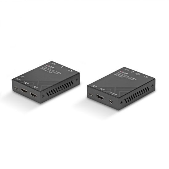 LINDY 70m HDMI HDBaseT Wandanschluss Extender – 4K60, IR, RS-232, Cat.6
