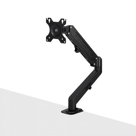 Single Desktop Gas Arm Display Mount - Black