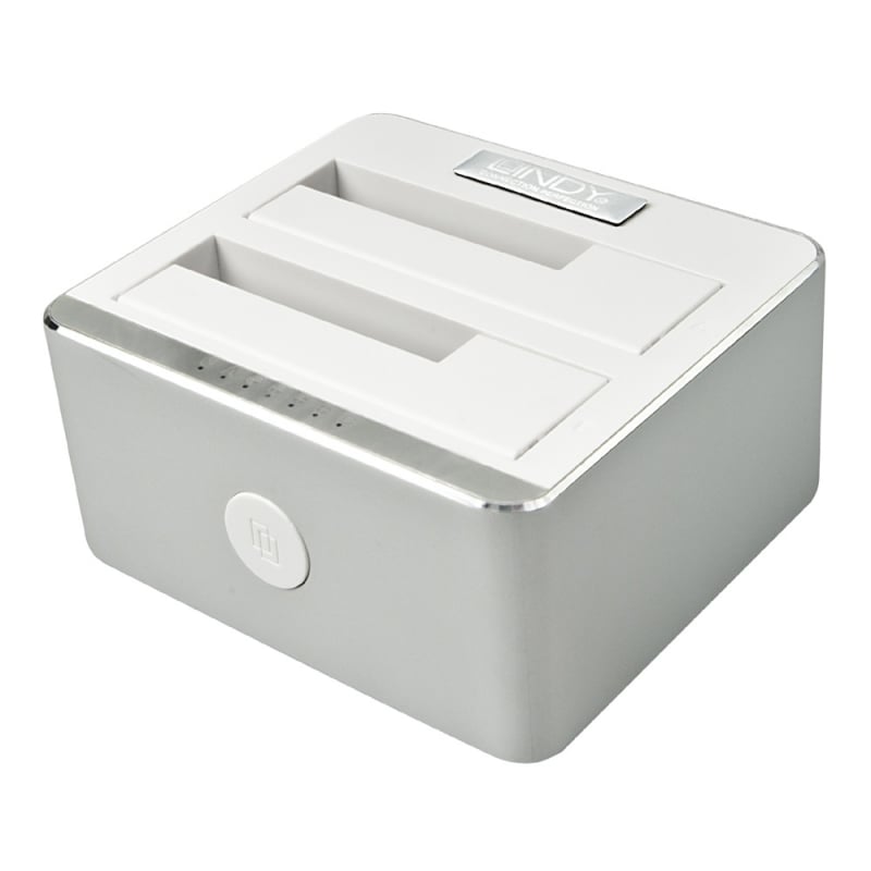 Lindy USB 2.0 HDD Docking Station – Für 2,5'' & 3,5'' SATA Festplatten, Mit Netzteil