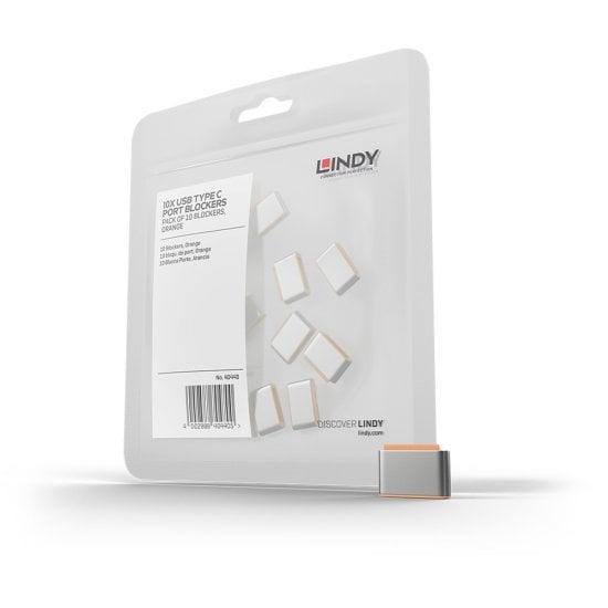 USB-C Port Blocker Extra Lock Pack, Orange (10x Locks)