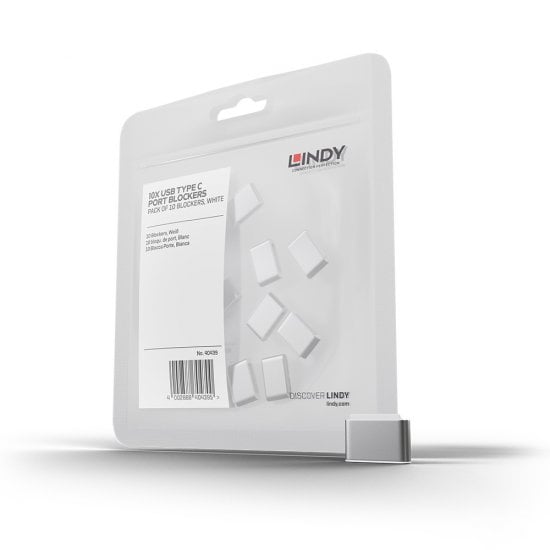 USB-C Port Blocker Extra Lock Pack, White (10x Locks)
